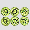 3.30 mm 6 pcs Round Machine Brilliant Cut Extreme Brilliancy Natural AAA Yellow Green Chrysoberyl {Flawless-VVS}--AAA Grade