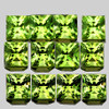 2.50 mm 12 pcs Square Machine Princess Cut Extreme Brilliancy Natural AAA Yellow Green Chrysoberyl {Flawless-VVS}--AAA Grade