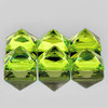 3.00 mm 6 pcs Square Machine Princess Cut Extreme Brilliancy Natural AAA Yellow Green Chrysoberyl {Flawless-VVS}--AAA Grade