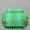25x15 mm {38.56 cts} Rectangle ConCave Cut Paraiba Green Fluorite Natural {Flawless-VVS1}