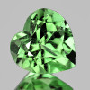 5.00 mm Heart Brilliant Cut AAA Fire Natural Green Tsavorite Garnet { Flawless-VVS }