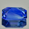 6x4mm { 0.55 cts } Octagon Emerald Cut AAA Fire Intense Ceylon Blue Sapphire Natural {Flawless-VVS}--AAA Grade
