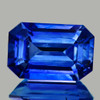 6x4mm { 0.55 cts } Octagon Emerald Cut AAA Fire Intense Ceylon Blue Sapphire Natural {Flawless-VVS}--AAA Grade