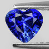 6.00 mm { 0.93 cts} Heart AAA Fire Intense Ceylon Blue Sapphire Natural {Flawless-VVS}--AAA Grade