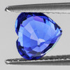 6.50 mm { 0.88 cts} Heart AAA Fire Intense Ceylon Blue Sapphire Natural {Flawless-VVS}--AAA Grade