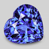 6.50 mm { 0.88 cts} Heart AAA Fire Intense Ceylon Blue Sapphire Natural {Flawless-VVS}--AAA Grade