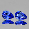 5.5x4 mm 2pcs { 0.92 cts } Pear AAA Fire Intense Ceylon Blue Sapphire Natural (Flawless-VVS}--AAA Grade