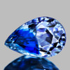 6x4 mm { 0.53 cts } Pear AAA Fire Bi Color Ceylon Blue Sapphire Natural (Flawless-VVS}