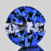 5.00 mm { 0.62 cts } Round Best AAA Fire Bi Color Intense Ceylon Blue Sapphire Natural {Flawless-VVS)--AAA Grade