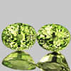 5x4 mm 2 pcs Oval Machine Cut Extreme Brilliancy Natural Green Yellow Chrysoberyl {Flawless-VVS}--AAA Grade