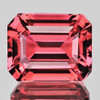 7.5x6 mm { 1.43 cts } Octagon Emerald Cut AAA Neon Natural AAA Padparadscha Pink Sapphire {Flawless-VVS}--AAA Grade
