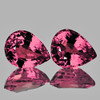 6x5 mm 2pcs Pear AAA Fire Intense Padparadscha Pink Sapphire Natural {Flawless-VVS}--AAA Grade