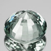 5.50 mm { 0.81 cts } Round Machine Cut Extreme Brilliancy Natural Titanium Green Sapphire { Flawless-VVS }--AAA Grade