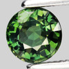 5.20 mm { 0.68 cts } Round Cut AAA Fire Intense Green Sapphire { Flawless-VVS }