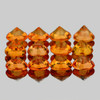 2.50 mm 12 pcs Round Brilliant Machine Cut Extreme Brilliancy Natural Fanta Orange Sapphire {Flawless-VVS}--AAA Grade