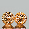 4.00 mm 2 pcs Round Brilliant Machine Cut Extreme Brilliancy Natural Fanta Orange Sapphire {Flawless-VVS}--AAA Grade