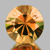 3.80 mm 1 pc Round Brilliant Machine Cut Extreme Brilliancy Natural Fanta Orange Sapphire {Flawless-VVS}--AAA Grade