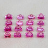 1.80 mm 16 pcs Square Princess Cut Extreme Brilliancy Intense Pink Sapphire Natural {Flawless-VVS}--AAA Grade