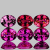 4x3 mm 6 pcs { 1.30 cts} Oval AAA Fire Mix Intense Pink Sapphire Natural {Flawless-VVS}--AAA Grade