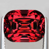 9x7 mm { 3.06 cts} Cushion Machine Cut Extreme Brilliancy Intense Cherry Red Rhodolite Garnet (Umbalite) Natural {Flawless-VVS1}--AAA Grade