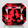 7.5x7 mm { 2.70 cts } Octagon Emerald Cut Best AAA Neon Intense AAA Red Rhodolite Garnet Natural (Umbalite) {Flawless-VVS1}--AAA Grade