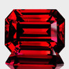 8x6.5 mm { 2.86 cts } Octagon Emerald Cut Best AAA Neon Intense AAA Red Rhodolite Garnet Natural (Umbalite) {Flawless-VVS1}--AAA Grade