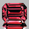8x7 mm { 2.61 cts } Octagon Emerald Cut Best AAA Neon Intense Pink Red Rhodolite Garnet Natural (Umbalite) {Flawless-VVS1}--AAA Grade