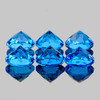 5.00 mm 6 pcs Round Brilliant Cut Best AAA Luster AAA Swiss Blue Topaz Natural {Flawless-VVS1}--AAA Grade