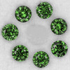 3.20 mm 6 pcs Round Machine Brilliant Cut Extreme Brilliancy Intense Green Sapphire Natural {Flawless-VVS}--AAA Grade