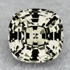 5.50 mm { 0.88 cts} Cushion AAA Fire Bright Yellow White Ceylon Sapphire Natural {Flawless-VVS}--AAA Grade