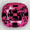 7x6.5 mm { 2.00 cts} Cushion Machine Cut Extreme Brilliancy AAA Raspberry Pink Rhodolite Garnet Natural (Umbalite) {Flawless-VVS1}--AAA Grade