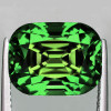 8.5x7 mm { 2.52 cts } Cushion Step Cut Best AAA Neon Chrome Green Tourmaline Afghanistan Natural { Flawless-VVS }--AAA Grade