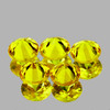 3.30 mm 5 pcs Round Brilliant Cut AAA Fire Intense Canary Yellow Sapphire Natural {Flawless-VVS1}--AAA Grade