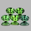 6x4 mm 5 pcs Oval Brilliant Cut AAA Fire Natural Mix Intense Green Tourmaline {Flawless-VVS}