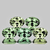 6x4 mm 5 pcs Oval Brilliant Cut AAA Fire Natural Mix Bright Green Tourmaline {Flawless-VVS}
