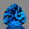 10.00 mm { 4.22 cts } Trilliant Brilliant Cut Best AAA Fire Intense Swiss Blue Topaz Natural {Flawless-VVS1}--AAA Grade