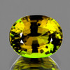 7.5x6.5 mm { 1.67 cts } Oval AAA Fire Intense Green Yellow Tourmaline Natural {Flawless-VVS1}