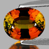 8x6 mm { 1.55 cts } Oval AAA Fire Bi Color Orange Yellow Tourmaline Natural {Flawless-VVS1}--AAA Grade