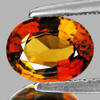 9x7 mm { 1.86 cts} Oval AAA Fire Natural Bi Color Yellow Orange Tourmaline {Flawless-VVS1}--AAA Grade