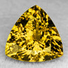 9.00 mm { 2.21 cts} Trilliant Brilliant Cut Extreme Brilliancy Natural Intense Golden Yellow Tourmaline {Flawless-VVS1}--AAA Grade