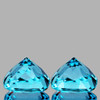 12.50 mm 2pcs { 19.04 cts } Cushion Brilliant Cut Extreme Brilliancy Intense Sky Blue Topaz Natural {Flawless-VVS1}--AAA Grade