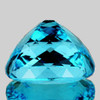 11.00 mm { 8.05 cts } Cushion Brilliant Cut Extreme Brilliancy Intense Sky Blue Topaz Natural {Flawless-VVS1}--AAA Grade