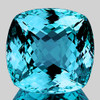 11.00 mm { 8.05 cts } Cushion Brilliant Cut Extreme Brilliancy Intense Sky Blue Topaz Natural {Flawless-VVS1}--AAA Grade