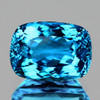 14x11 mm { 9.13 cts} Cushion Brilliant Cut Extreme Brilliancy Natural Swiss Blue Topaz {Flawless-VVS1}--AAA Grade