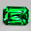 6x4.5 mm { 0.68 cts } Octagon Radiant Cut AAA Fire Natural AAA Emerald Green Tsavorite Garnet { Flawless-VVS }--AAA Grade