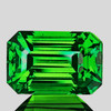 7x5 mm { 0.96 cts } Octagon Emerald Cut Extreme Brilliancy Natural Emerald Green Tsavorite Garnet { Flawless-VVS }--AAA Grade