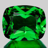 5.5x4.5 mm { 0.72 cts } Cushion AAA Fire Natural Emerald Green Tsavorite Garnet {Flawless-VVS}--AAA Grade