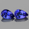 6x4 mm 2 pcs Pear Brilliant Cut AAA Fire Intense Purple Blue Tanzanite Natural {Flawless-VVS}--AAA Grade