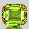 7x6 mm { 1.20 cts } Cushion Excellent Rainbow Flash Intense Yellow Green Sphene Natural { Flawless-VVS }--AAA Grade