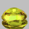 7x6 mm { 1.09 cts } Oval Excellent Rainbow Flash Intense Yellow Sphene Natural { Flawless-VVS }--AAA Grade